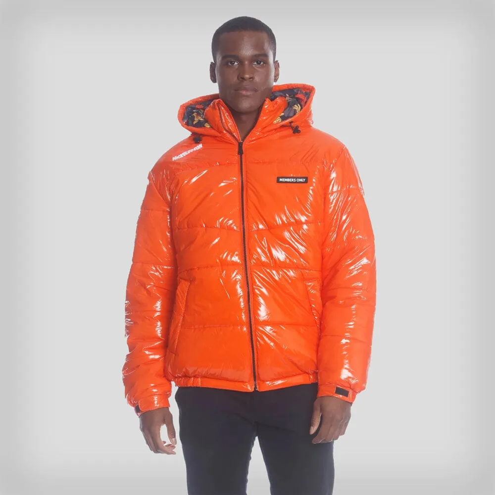 Members Only Men's Nickelodeon Shiny Collab Puffer Jacket