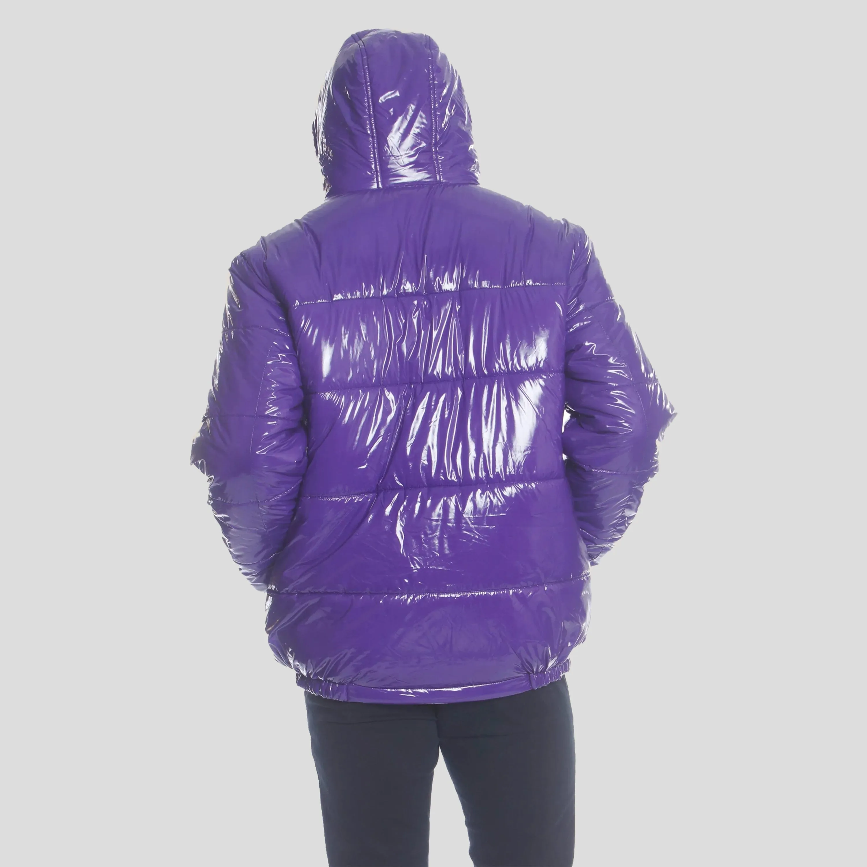 Members Only Men's Nickelodeon Shiny Collab Puffer Jacket