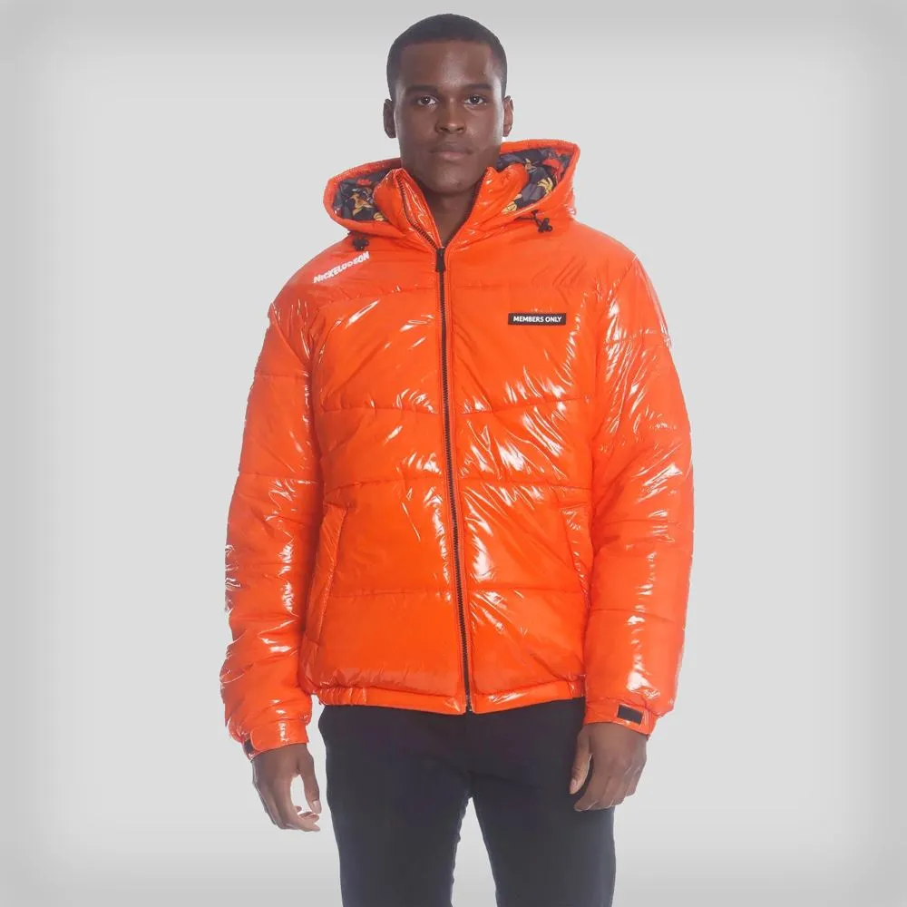 Members Only Men's Nickelodeon Shiny Collab Puffer Jacket