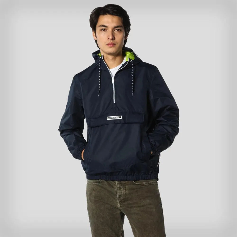 Members Only Men's Solid Popover Jacket