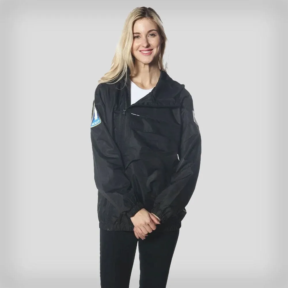 Members Only Women's Asymmetrical Windbreaker Oversized Jacket