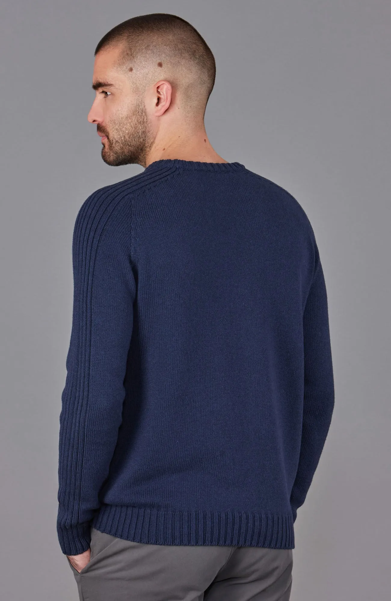 Mens Organic Cotton Crew Neck Jumper