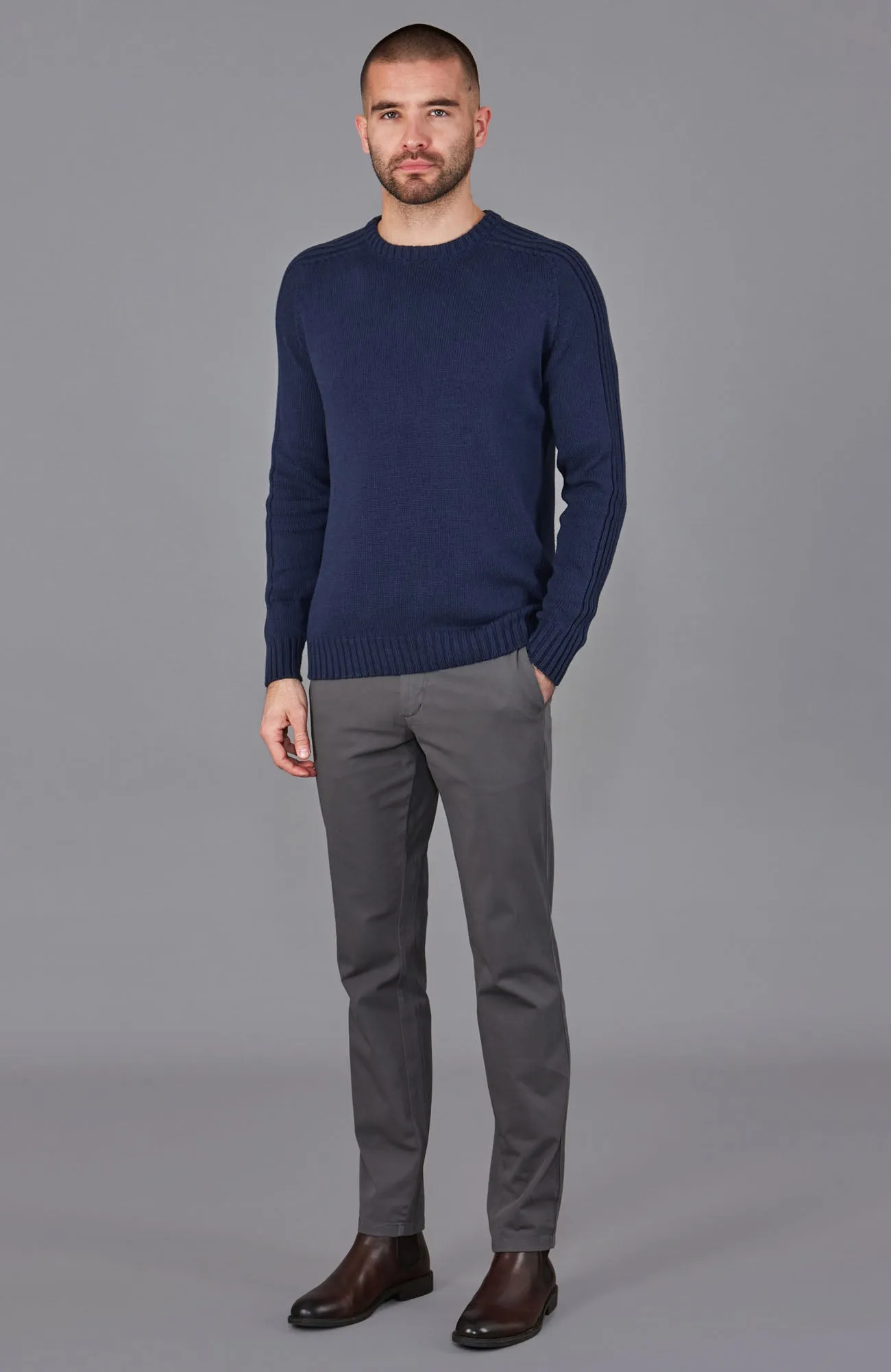 Mens Organic Cotton Crew Neck Jumper