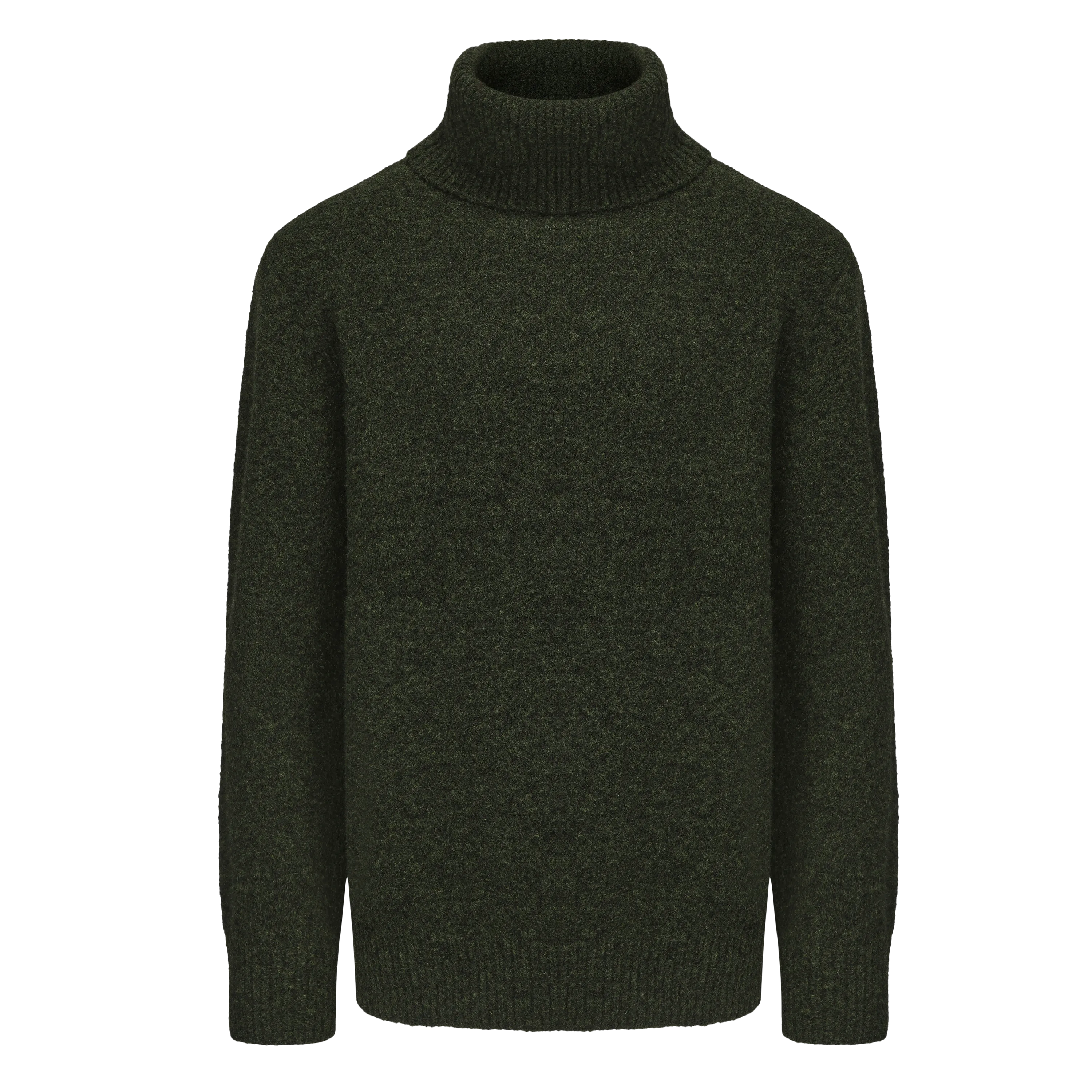 Men's Wool Blend Turtle Neck Knitted Sweater