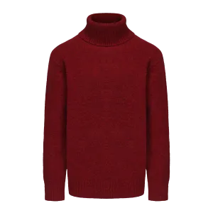 Men's Wool Blend Turtle Neck Knitted Sweater