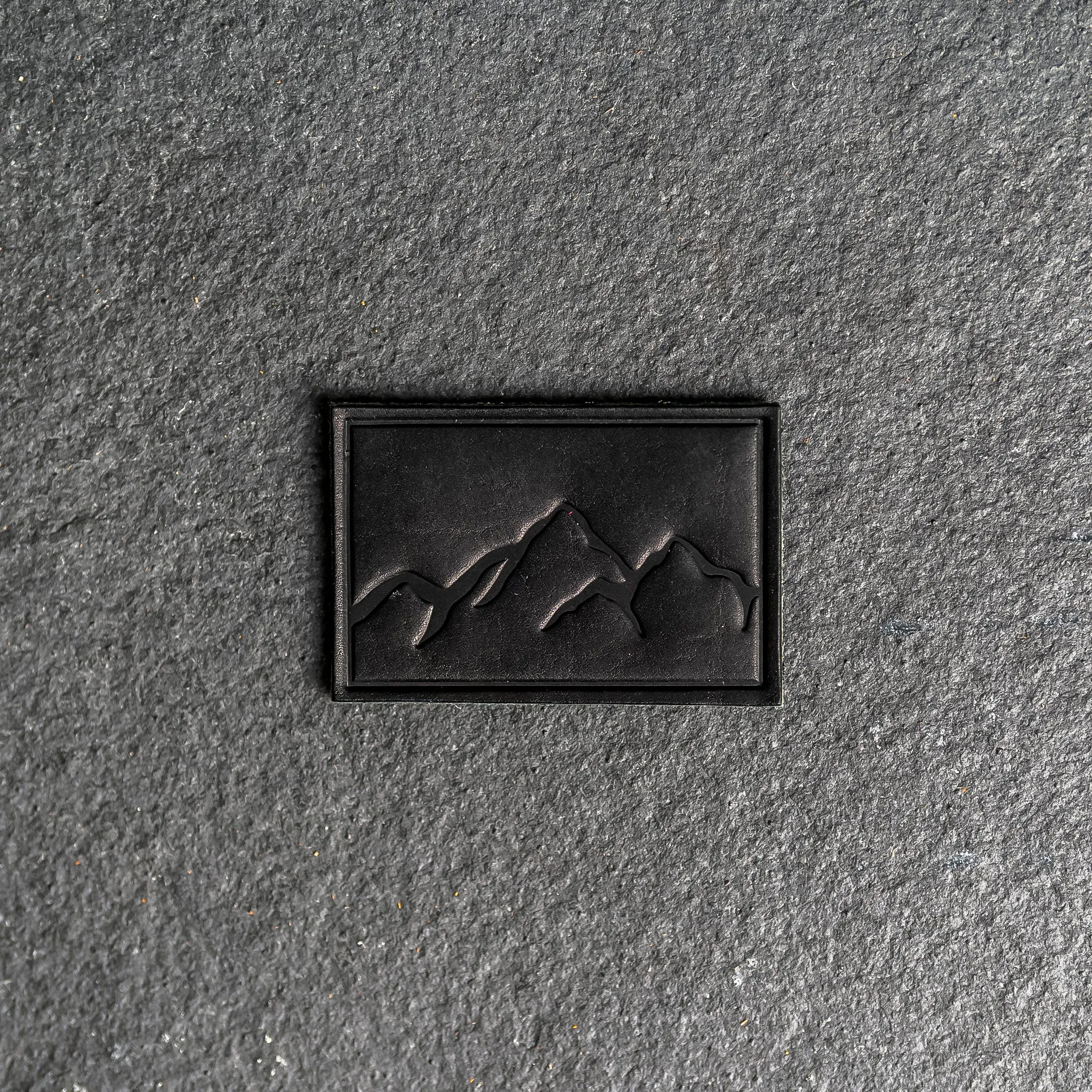 Mountain Range Leather Patches with optional Velcro added