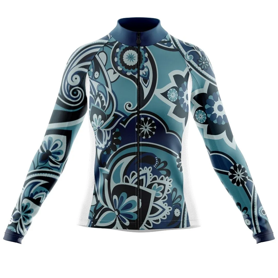 NEW! Blue Oasis | Women's Long Sleeve Cycling Jersey