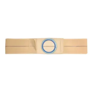 Nu-Hope Support Belt, Original Flat Panel, 2-5/8" Center Stoma, 4" Wide, Prolapse Strap, Large (36" to 41" Waist), Beige