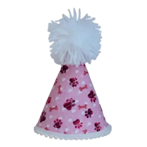 Pup Party Hats Pink Paws Party Hat for Dogs and Cats