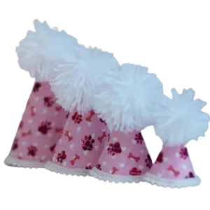 Pup Party Hats Pink Paws Party Hat for Dogs and Cats