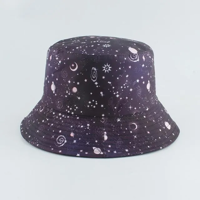 Reversible Bucket Hat Summer Sun Hats For Women Printed Bucket Hats