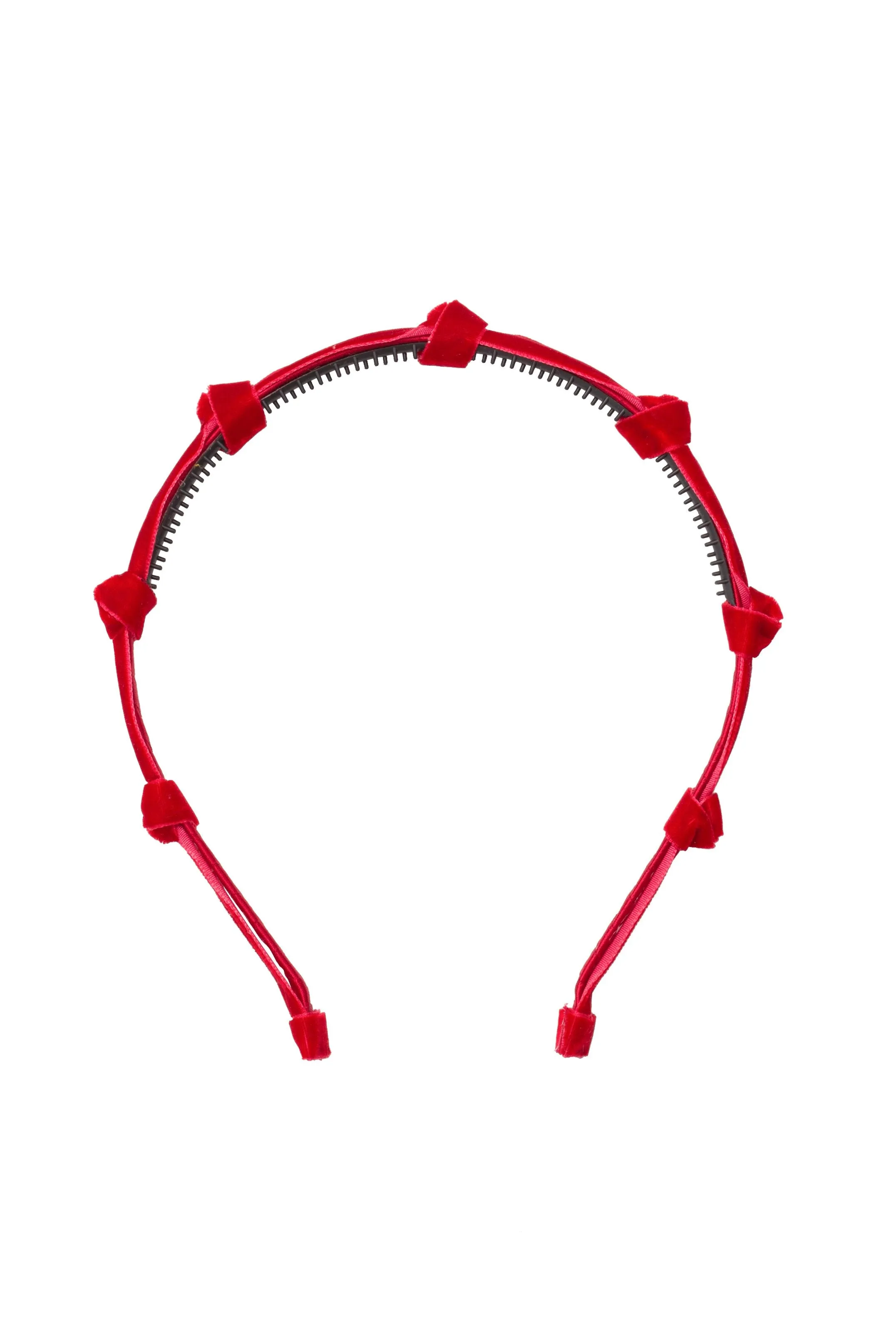 Rosebud Headband - Red Velvet