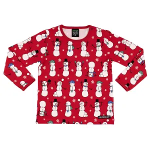 Snowperson Long Sleeve Shirt in Salsa