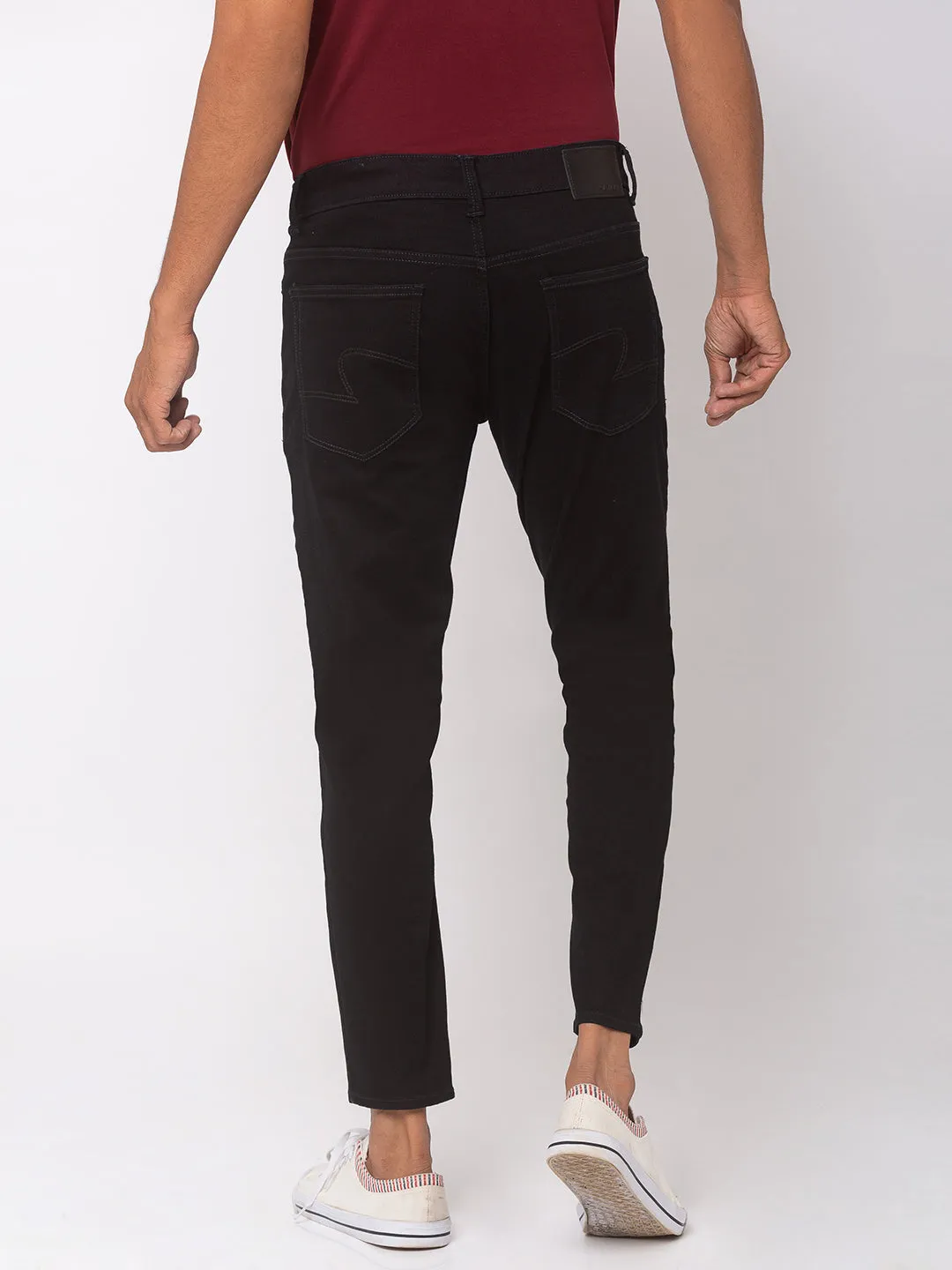 Spykar Cotton Black Jeans For Men (Kano)