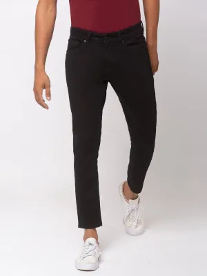 Spykar Cotton Black Jeans For Men (Kano)