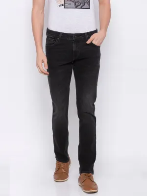 Spykar Men Carbon Black Cotton Skinny Fit Jeans