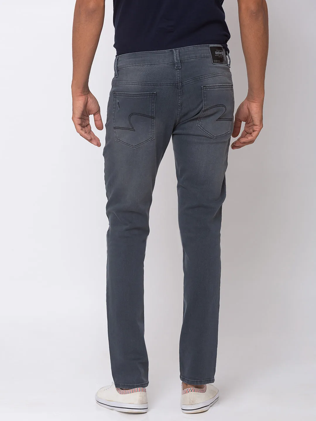 Spykar Men Cotton Grey Jeans