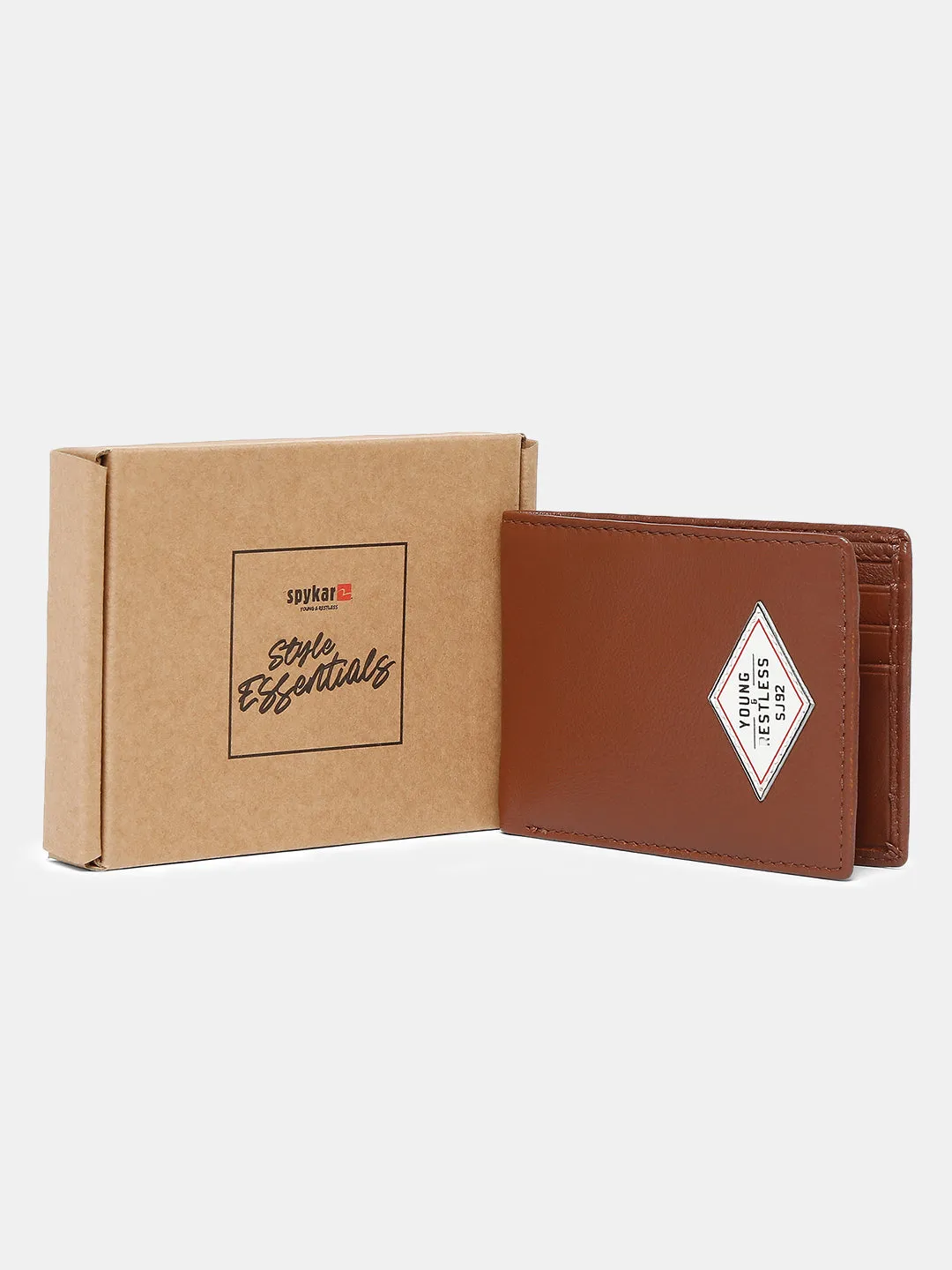 Spykar Men Tan Leather Wallet