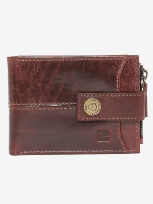 Spykar Men Wine Leather Wallet