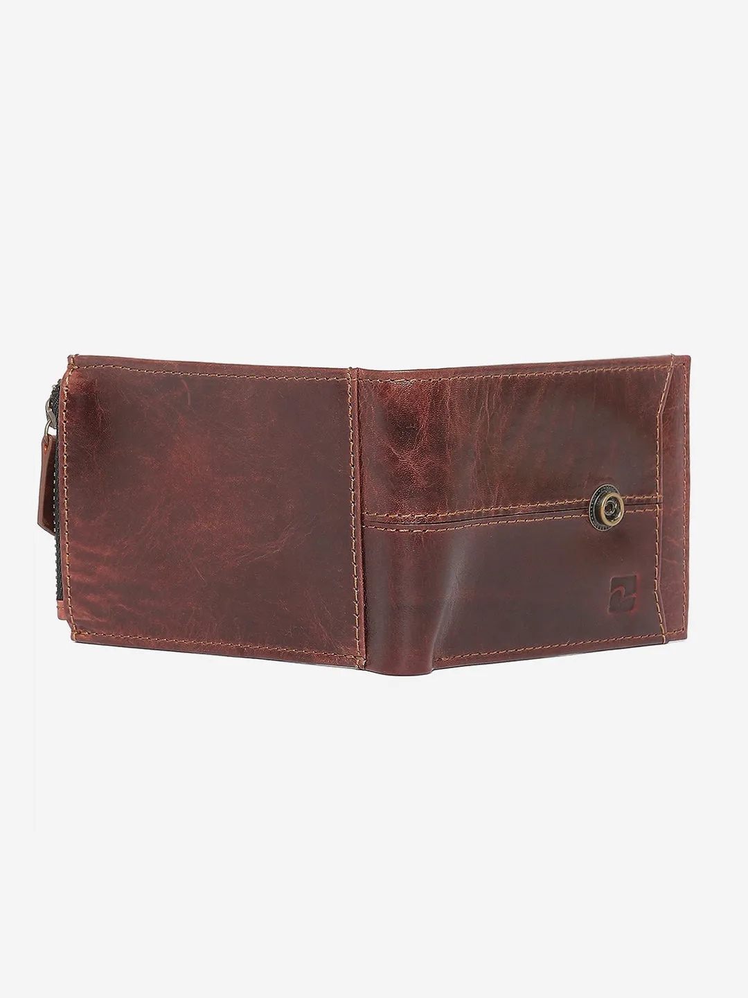 Spykar Men Wine Leather Wallet