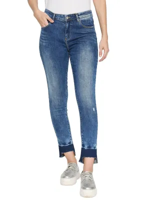 Spykar Women Cotton Blue Jeans