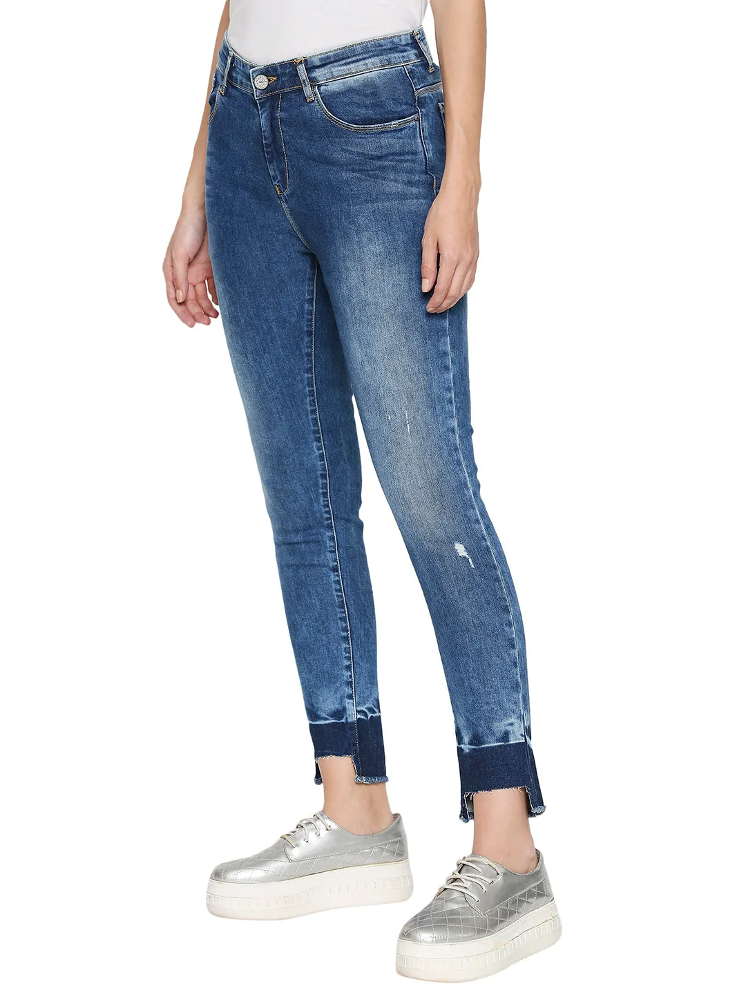 Spykar Women Cotton Blue Jeans