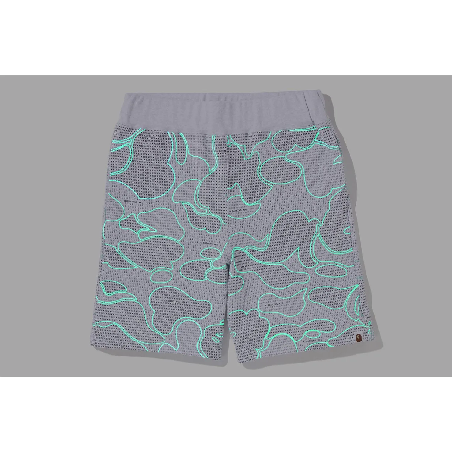 TEXT CODE CAMO SWEAT SHORTS MENS