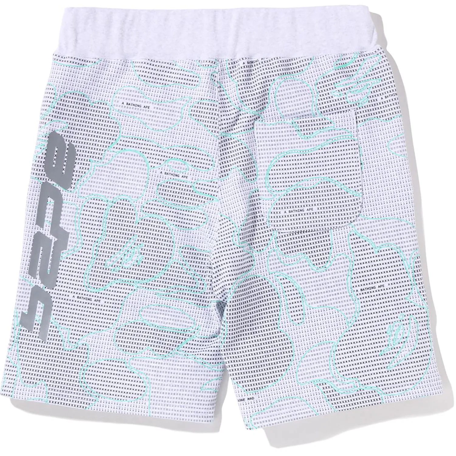 TEXT CODE CAMO SWEAT SHORTS MENS