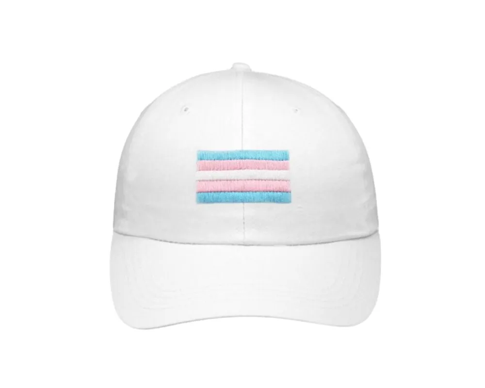 Transgender Flag Hats in White