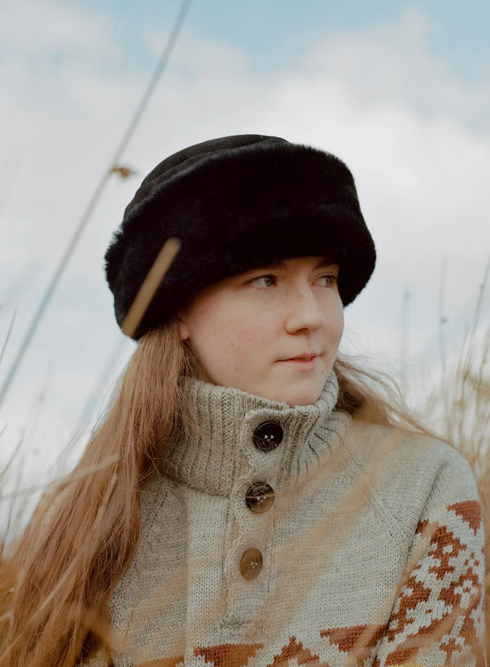 Tudor Sheepskin Hat