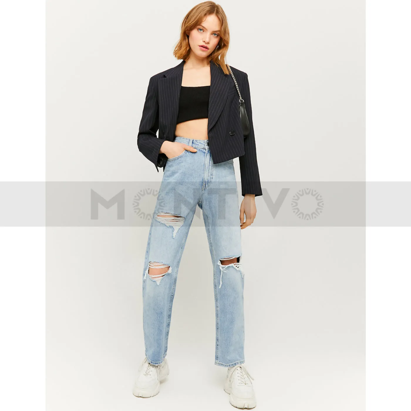 TW High Waist Straight Leg Jeans