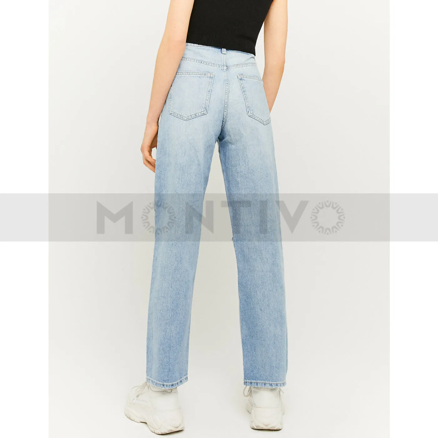 TW High Waist Straight Leg Jeans