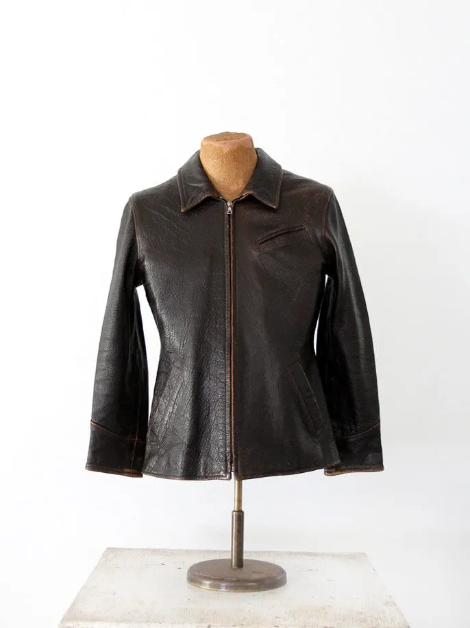 vintage John Michael leather jacket